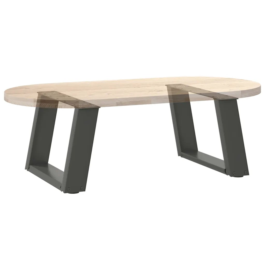 Gambe per Tavolino da Caffè a Forma di U 2 pz Antracite 40x(30-31) cm Acciaio 4012742