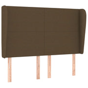 Testiera | Testata ad Orecchio MarroneScuro147 x 23 x 118/128cm inTessuto