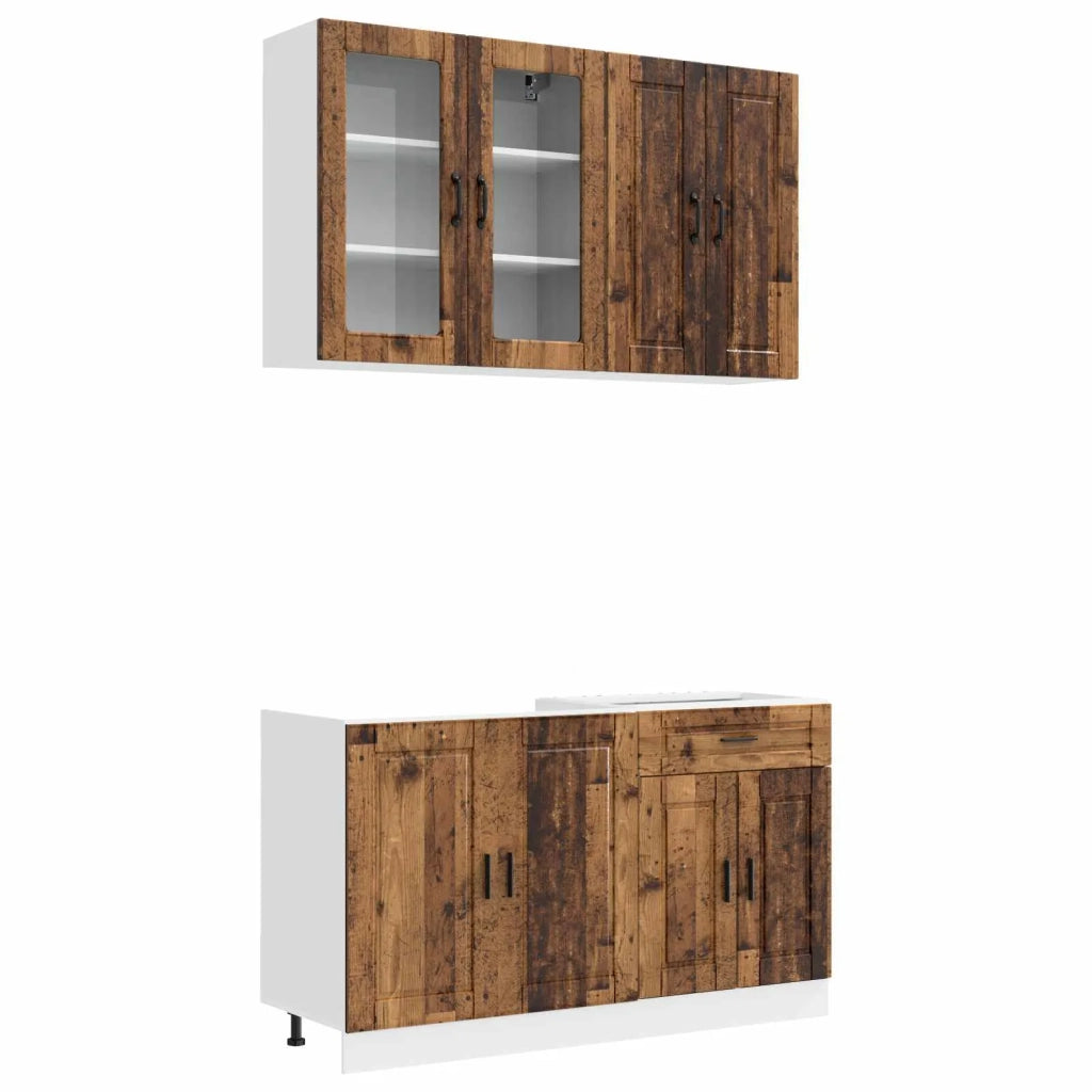 Unità Cucina PORTO 4 pcs Legno antico Legno ingegnerizzato 3438343