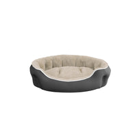 Cuccia Imbottita per Cani e Gatti 75x65x20cm in Poliestere Coccole Panna