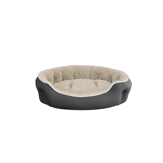 Cuccia Imbottita per Cani e Gatti 75x65x20cm in Poliestere Coccole Panna