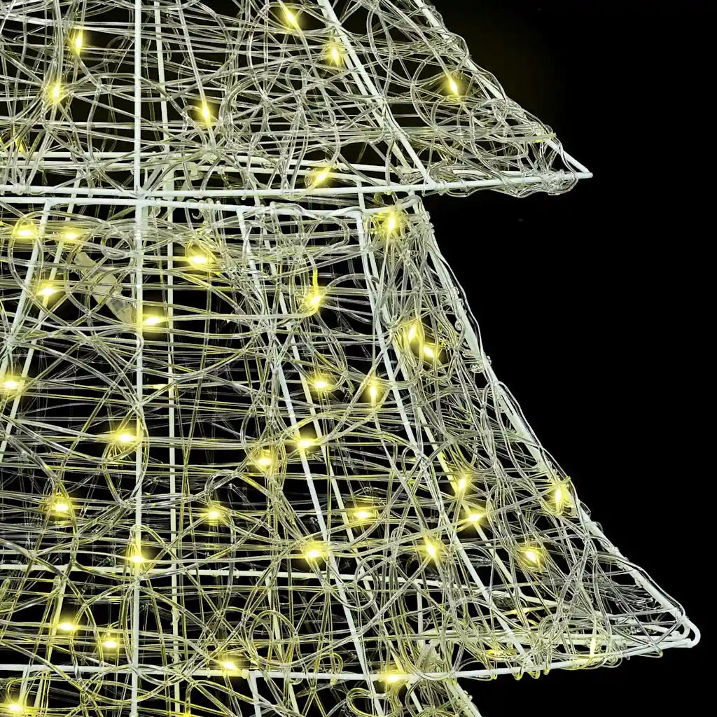 Albero di Natale con 240 LED Bianco caldo 150 cm Acrilico 42018981