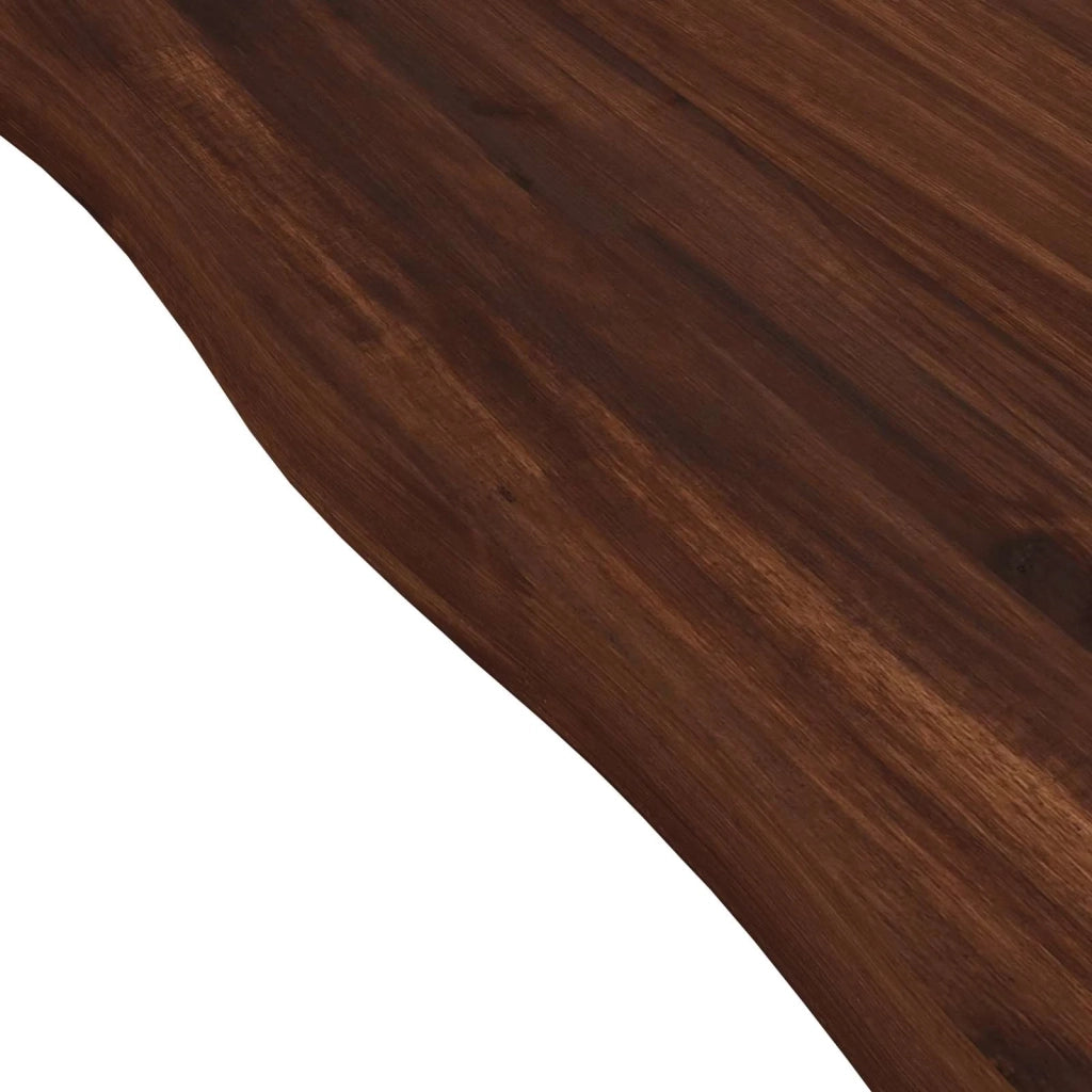 120 x 70 x 75 cm Legno di Acacia Massello Marrone scuro e Nero 937488