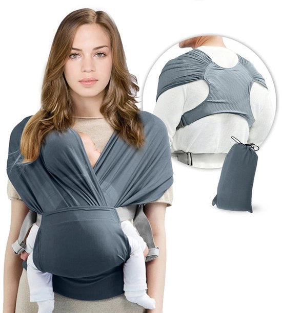 Borsa portabimbo, adattabile dall'età neonata (0-2 anni) fino a 15 kg, grigio