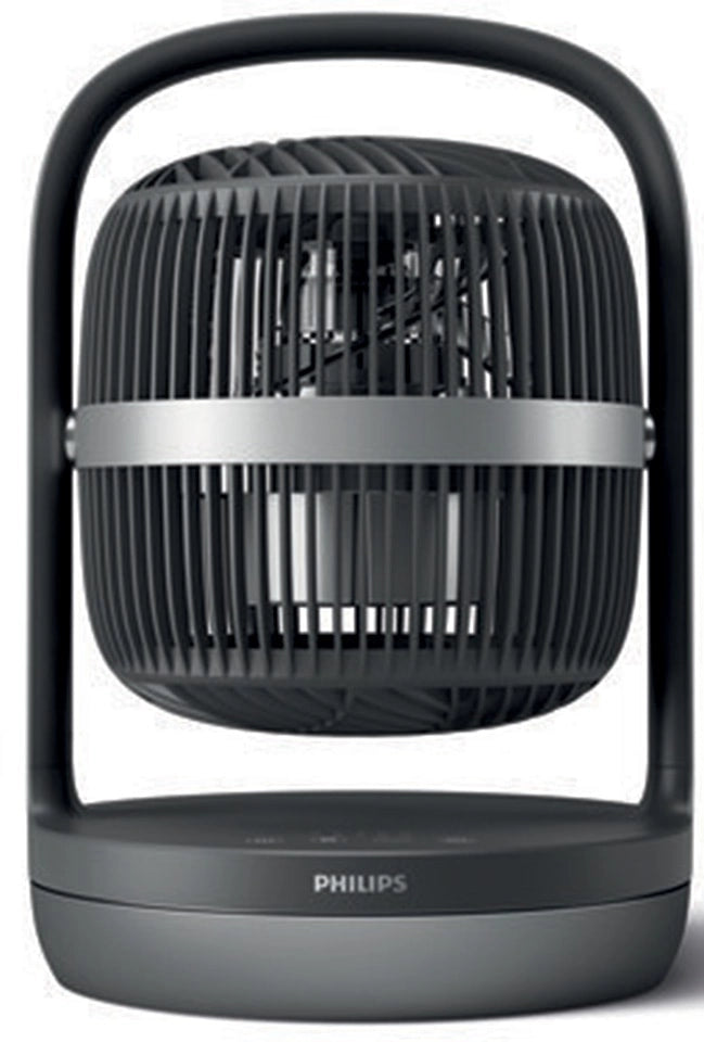 Philips serie 3000 ventilatore da tavolo cx3050/01, flusso d'aria 738 m³/h, ultra silenzioso 23db - CX3550/01
