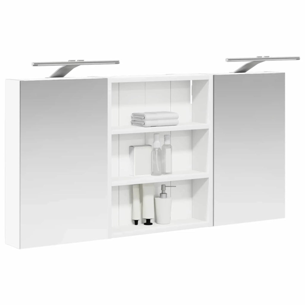 Set di Armadi da Bagno con lo scaffale 3 pcs 100 x 10,5 x 50 cm
