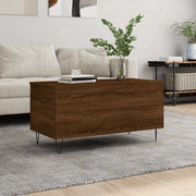 Tavolino Salotto Rovere Marrone 90x44,5x45 cm Legno Multistrato 830979