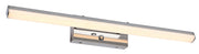 Applique bagno LED 13W CCT dimmer IP44 cromo Turgon