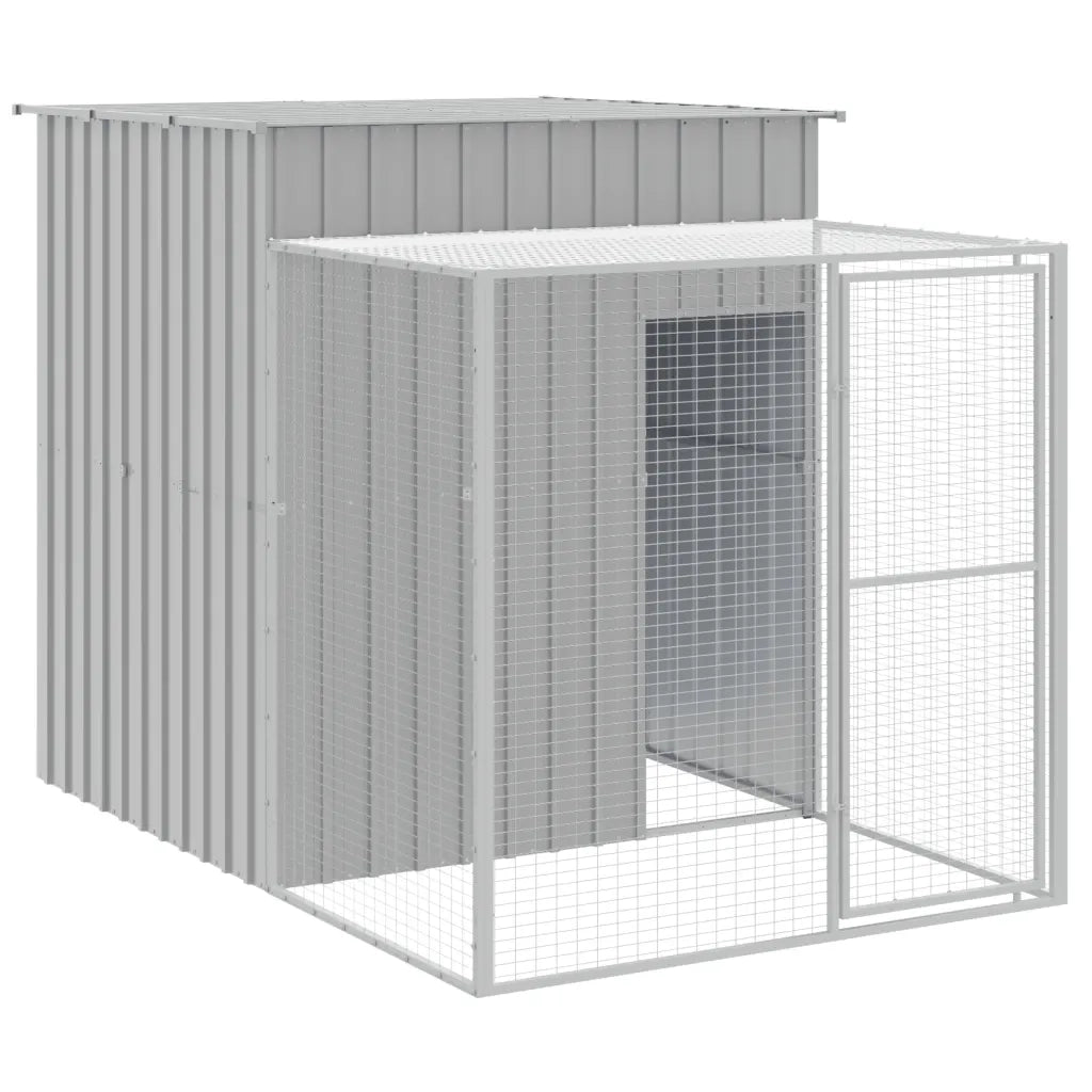 Pollaio Area Corsa Grigio Chiaro 165x455x181 cm Acciaio Zincato 3189114
