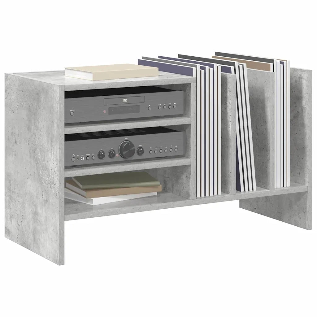 Mobile porta vinili Grigio cemento 78.5 x 35 x 45 cm