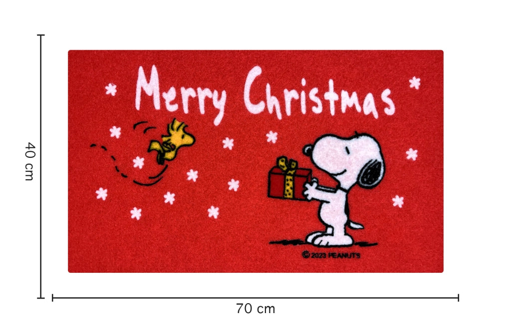 Zerbino Ingresso Natalizio Rettangolare 40 x 60 Cm Tappeto Ingresso Asciugapassi Tappetino Antiscivolo Interno Estero Idea Regalo Natale  - Dis2 Natale