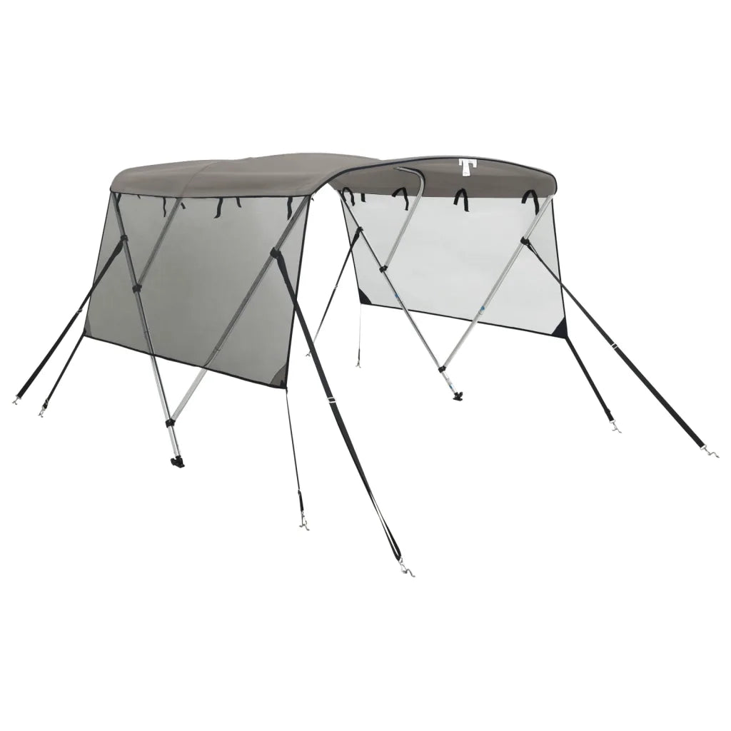 Bimini di Prua Pareti Laterali Rete 3 Archi 183x(154-167)x137cm