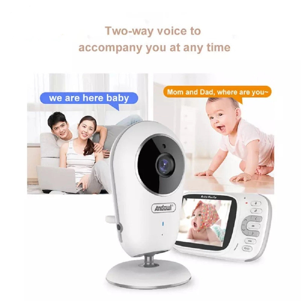 Trade Shop - Baby Monitor Telecamera Sorveglianza Monitoraggio Wireless Intelligente Q-sx907 -