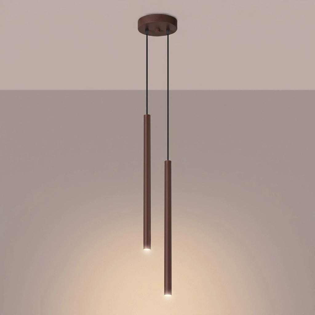 Lampada a sospensione PASTELO 2 marrone