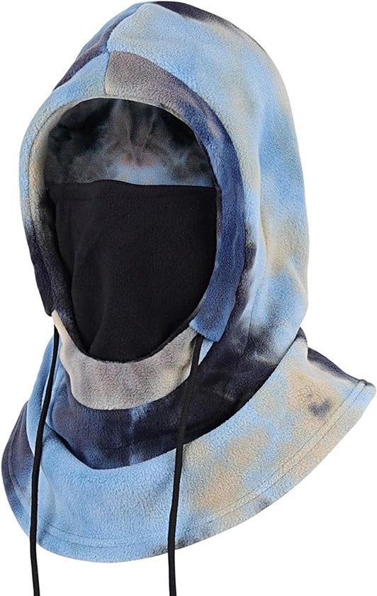Maschera facciale per uomo e donna, cappuccio da bivacco invernale, maschera facciale calda e impermeabile al vento, copricapo completo per condizioni climatiche fredde (blu marino)