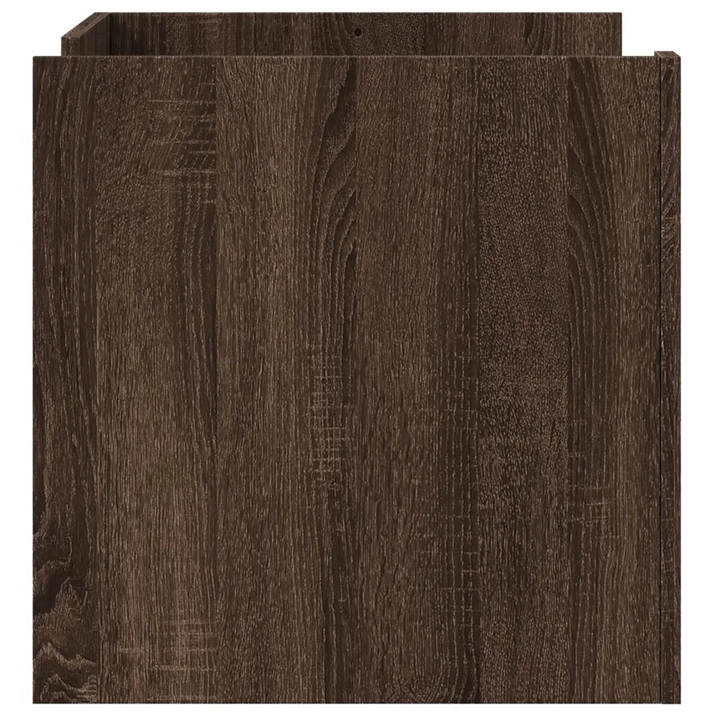 Tavolino da Salotto-Tavolino da soggiorno-Tavolo Rovere Marrone 80x50x50cm Legno Multistrato 683607