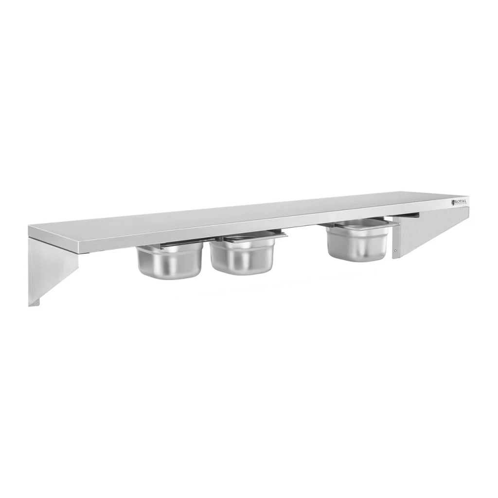 Porta spezie - 5 x 1/6 GN - 120 cm acciaio inox 14_0003171