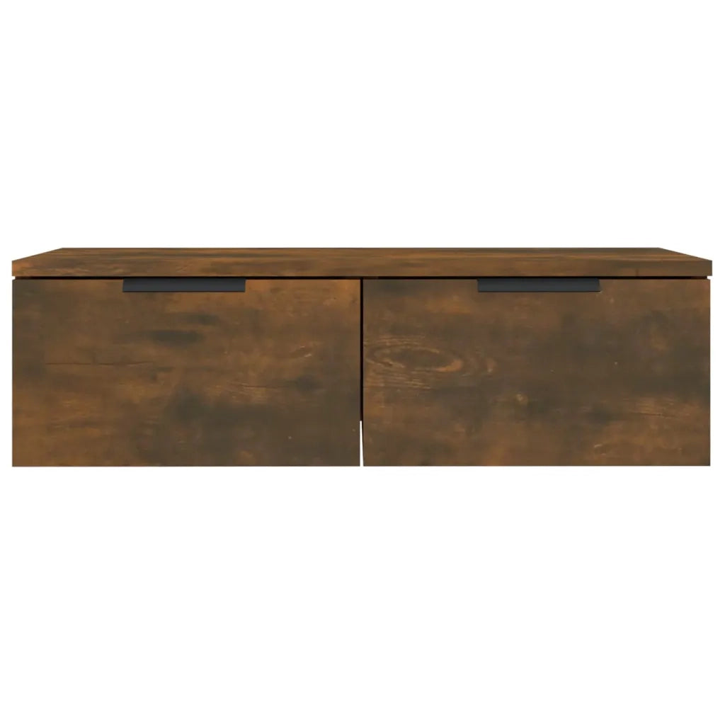 Armadietto a Muro | Mobile a Parete Rovere Fumo 68x30x20 cm in Legno Multistrato