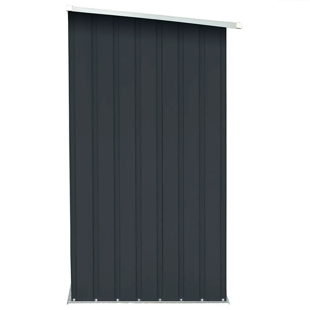 Capannone da Giardino in Acciaio Zincato 163x83x154cm Antracite cod mxl 76326