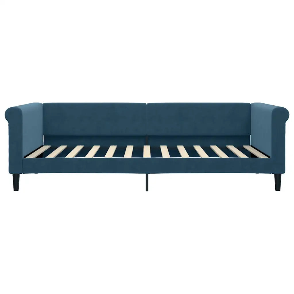 Letto singolo | Letto per adulti | Letto da Giorno Blu 100x200 cm in Velluto