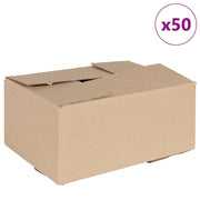 Scatola Pieghevole 50 pz Naturale 30 x 21,5 x 14 cm Cartone CFW8446577