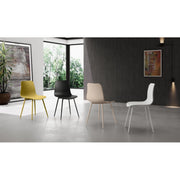 Sedia in polipropilene Gambe metallo verniciato Cover 50cm X 58cm H 85cm Stones
