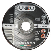 MOLA ABRASIVA PER FERRO ø 115 x 3,2- 25 pezzi  - UNIKO