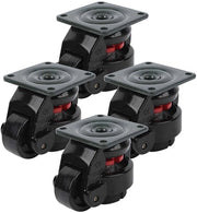 Set di Ruote per Mobili da 4 - 50mm - Capacità di Carico 250kg - Nylon - Duraturo - Adatto per Mobili e Macchine - Ruote a Rullo