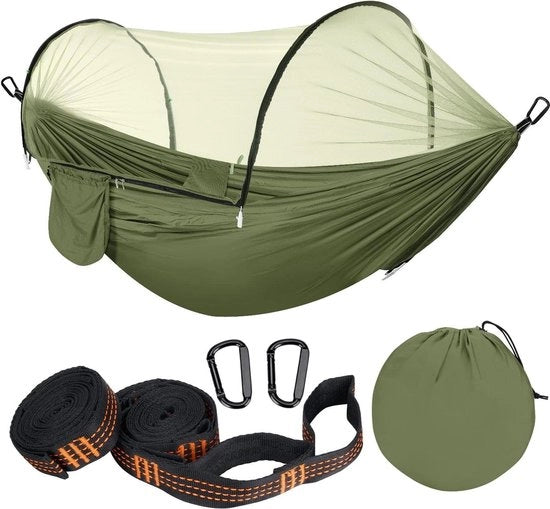 Seduta esterna per giardino con rete insetti e tasca portatile - resistente fino a 300 kg - respirante e rapido asciugamento - nylon - viaggi e campeggio