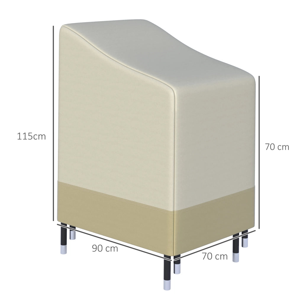 Housse de Protection per Sedie da Giardino Impilabili ¨C Zephmum ¨C Beige 90x70x115 cm