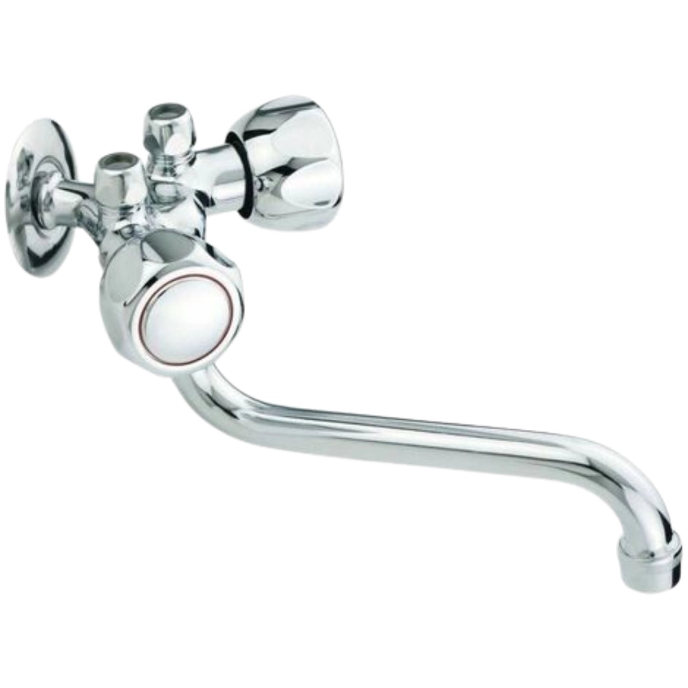 Gruppetto per scaldabagno tipo antigocciolamento idral 0176 ottone cromato