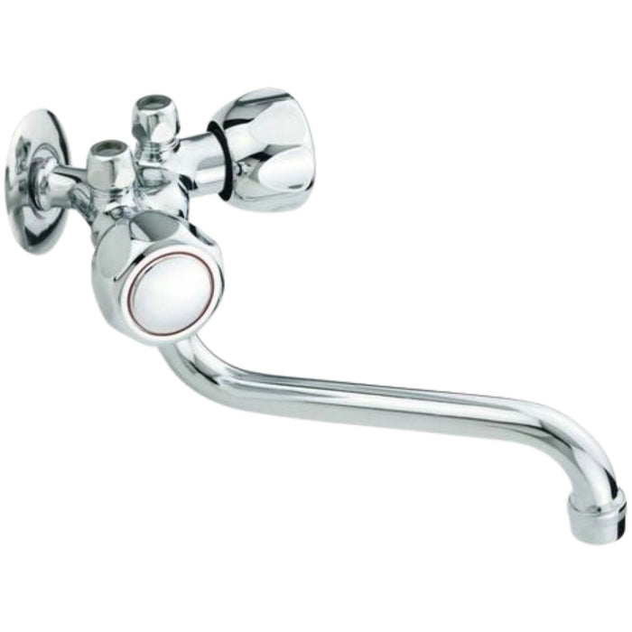 Gruppetto per scaldabagno tipo antigocciolamento idral 0176 ottone cromato