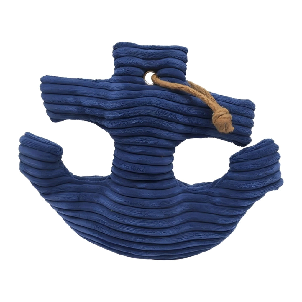 Fermaporta marittimo decorativo per interni 20 x 15 x 15 cm in PVC blu 13_0017972
