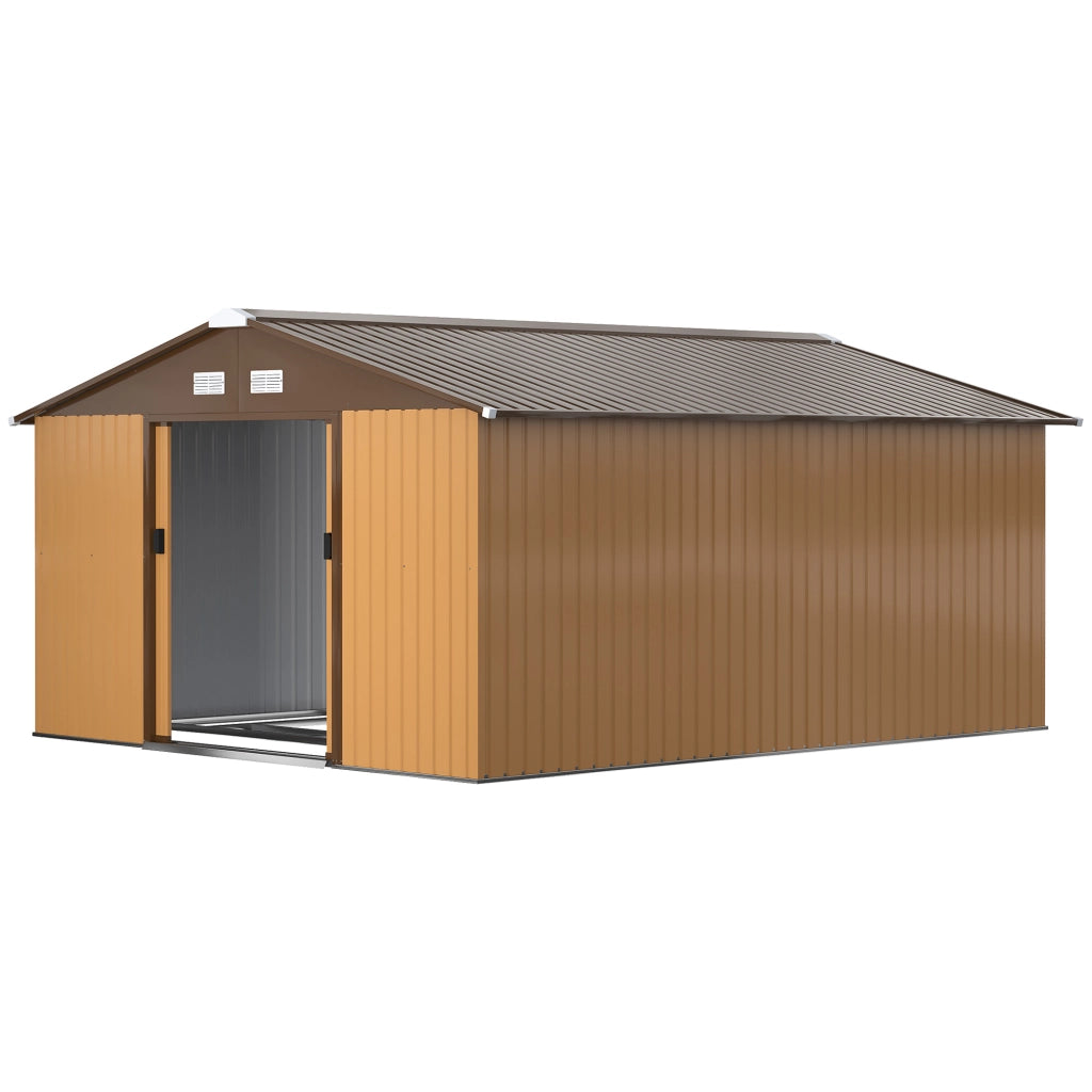 Casetta da giardino ¨C zephmum ¨C Acciaio Giallo 88x132x19
