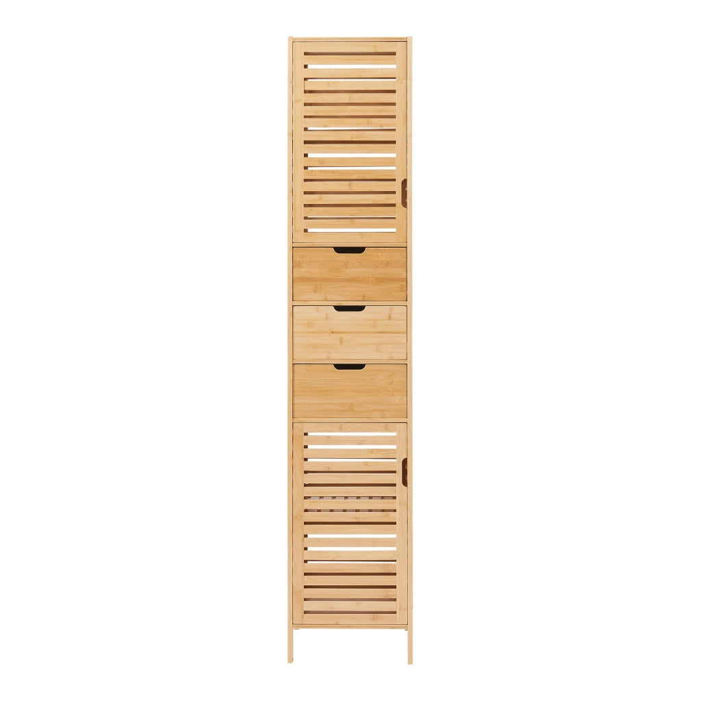 Mobile bagno a colonna in bambù 180 x 35 x 35 cm 03_0009948