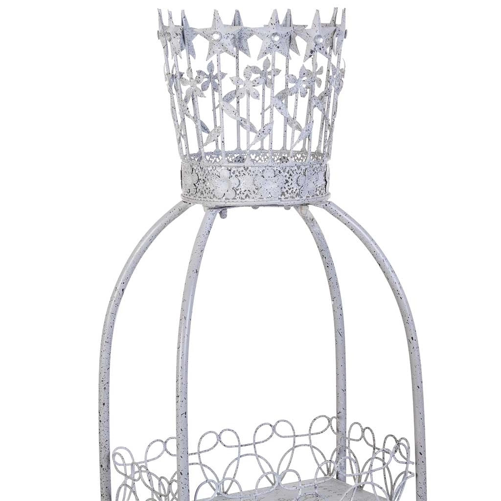 Espositore in metallo con 4 ripiani cm grigio 73,03x48,9x188,6h