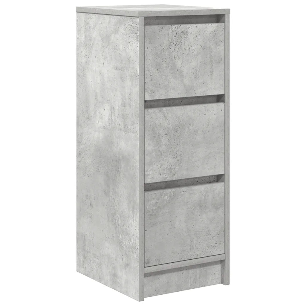 Credenza Grigio Cemento 29,5x34x76 cm in Legno Multistrato 861637