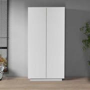 WHOUS Armadio multiuso Easy a 2 ante bianco opaco 79,20x38x166 cm