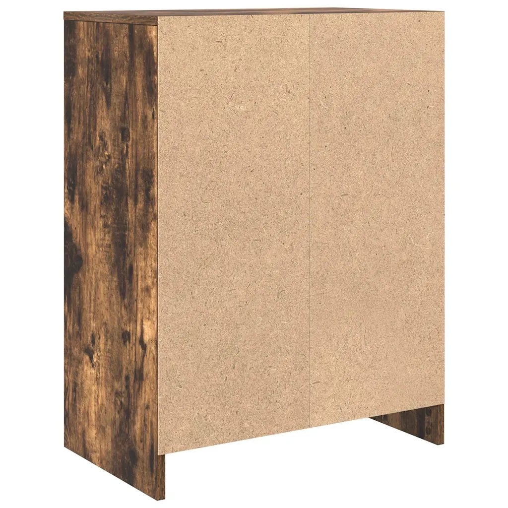 Credenza Rovere Fumo 57x34x76 cm in Legno Multistrato