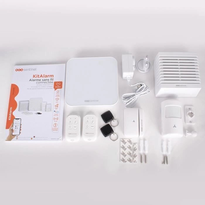 Allarme senza fili connesso Wi-Fi e GSM 4G - KitAlarm - SCS SENTINEL