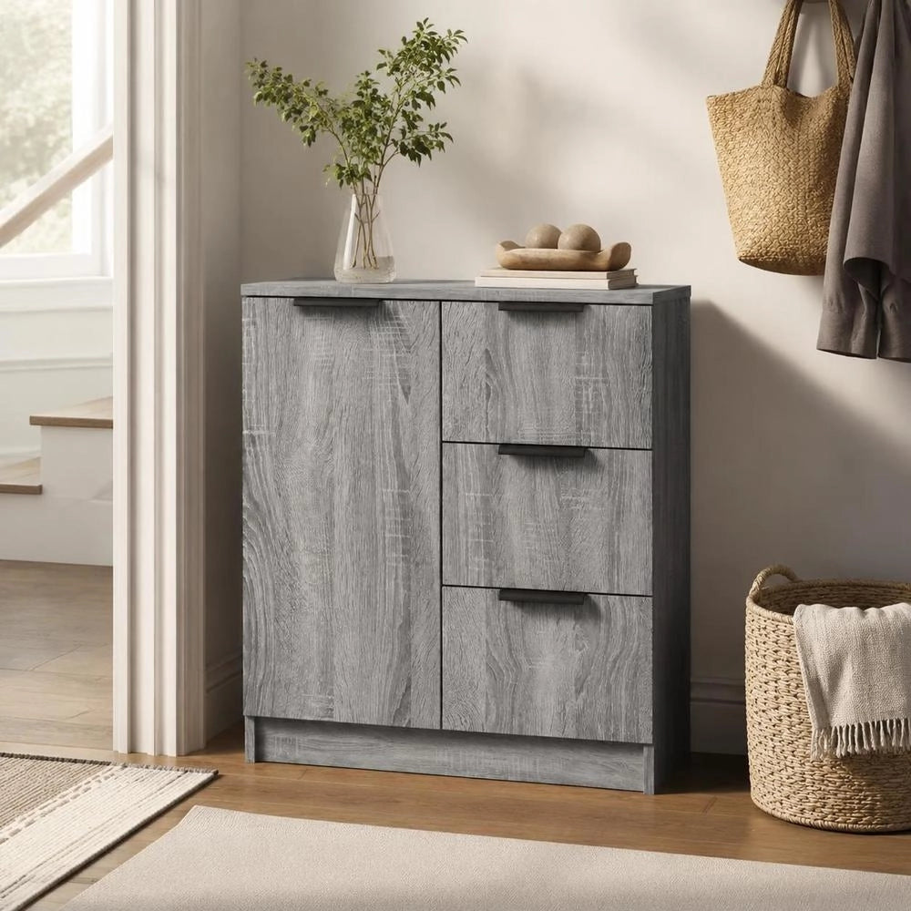 Sideboard Grey Sonoma 60x30x70 Cm Wood Material
