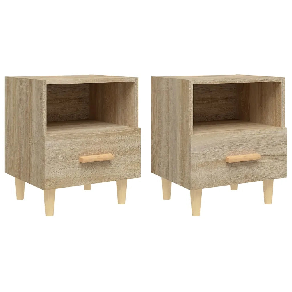Comodini 2 pz Rovere Sonoma 40x35x47 cm 812013