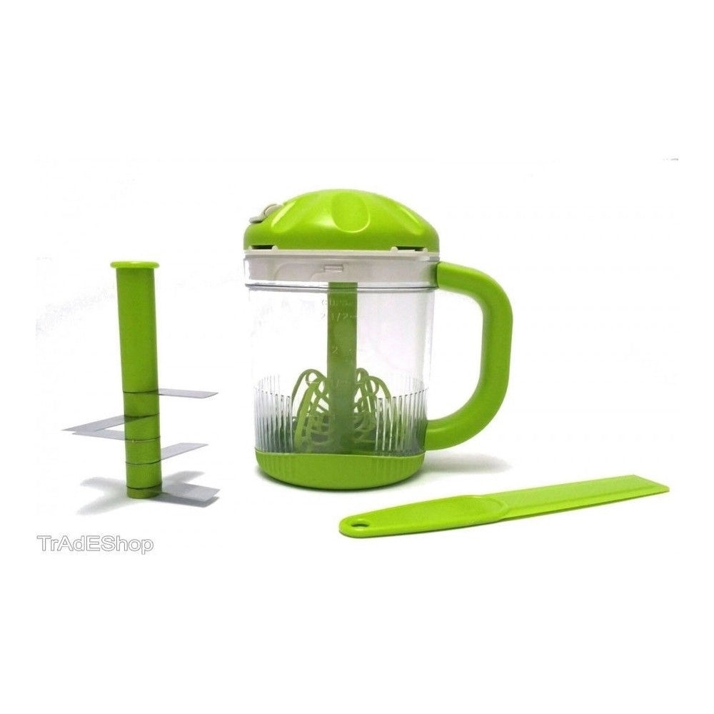 Trade Shop - Tritatutto Monta A Neve Sbattitore Frullatore Trita Tutto Robot Multiprocessor -