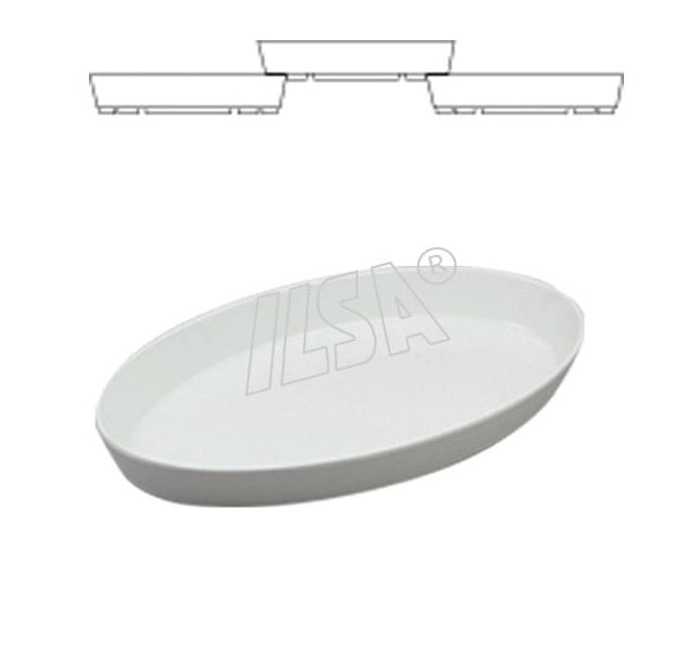 Pirofila impilabile per buffet ovale in Melamina 43 x 26 cm