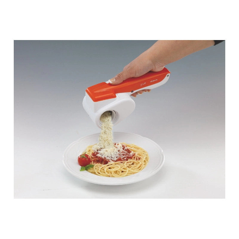 Grattugia elettrica senza filo - Rullo in Acciaio Inox - Batteria ricaricabile - Arancione