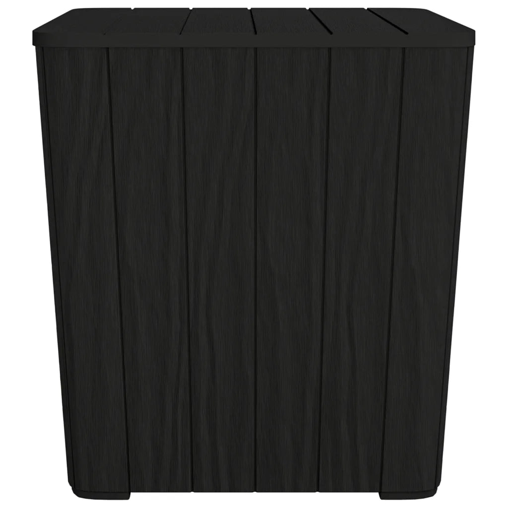 Tavolo da Giardino con Coperchio Rimovibile Polipropilene Nero 364152