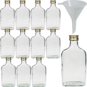 Fusti di vetro mini con cappuccio a vite per riempimento personalizzato - 12 x 200ml