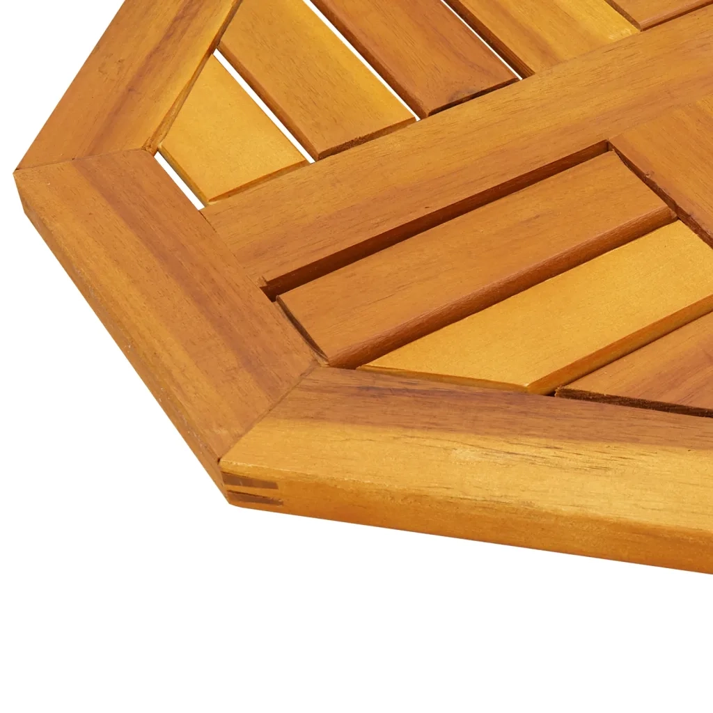 Piano per Tavolo 40x40x2 cm Ottagonale Legno Massello di Acacia 4004258