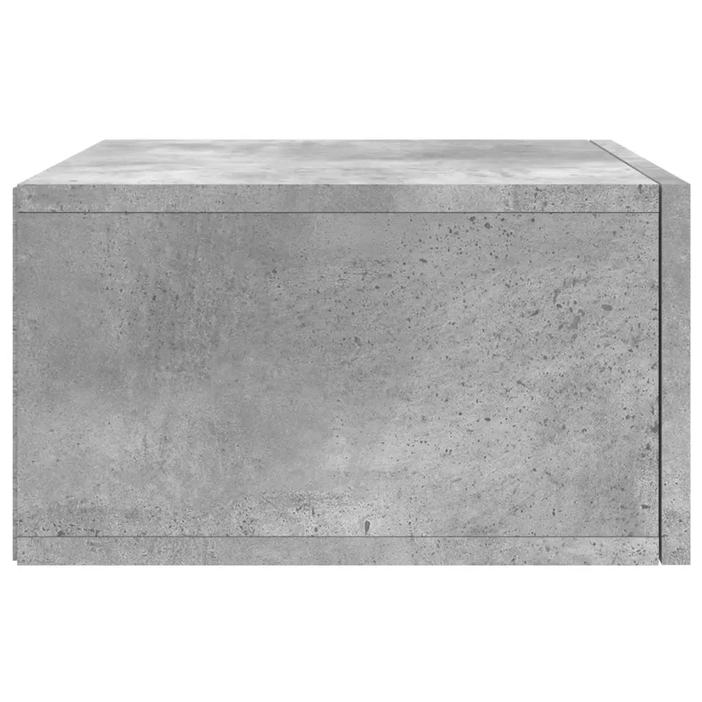 Comodino a Muro Grigio Cemento 35x35x20 cm 829812