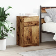 vidaXL Comodini 2 pz Legno Antico 39x35x65 cm in Legno Multistrato